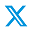 logo X bleu