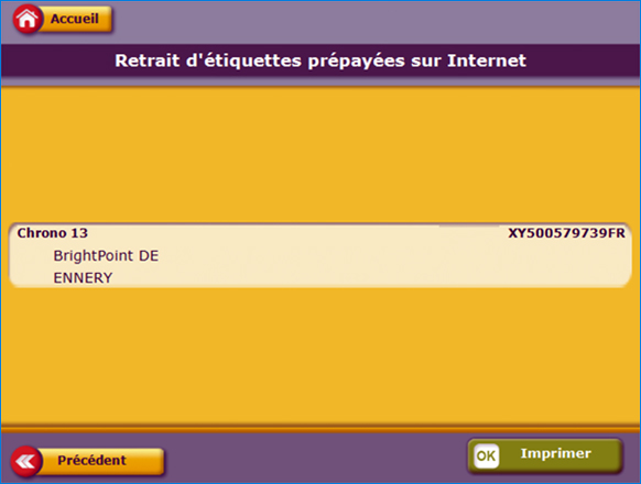 Etiquette sur automate Etiquette sur automate